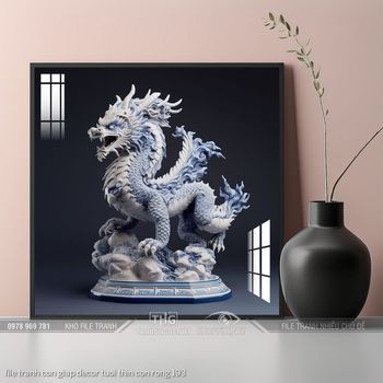 file tranh con giap decor tuoi thin con rong 193