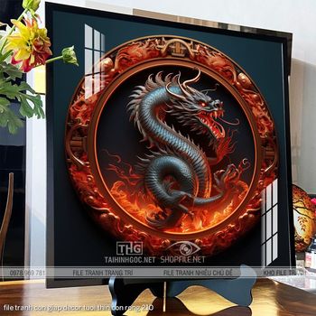 file tranh con giap decor tuoi thin con rong 210