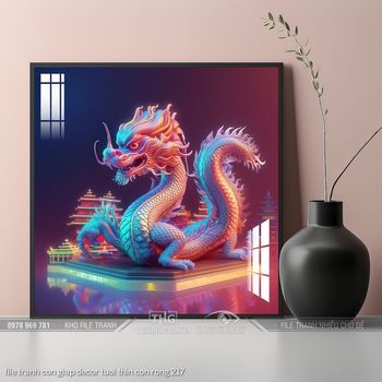 file tranh con giap decor tuoi thin con rong 217