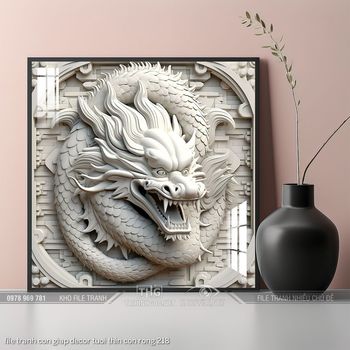 file tranh con giap decor tuoi thin con rong 218