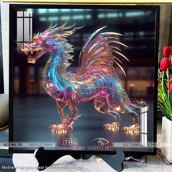 file tranh con giap decor tuoi thin con rong 221