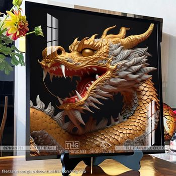 file tranh con giap decor tuoi thin con rong 225