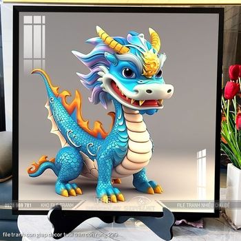 file tranh con giap decor tuoi thin con rong 229