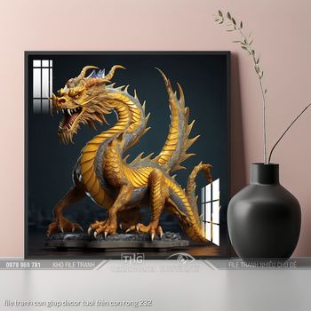 file tranh con giap decor tuoi thin con rong 232