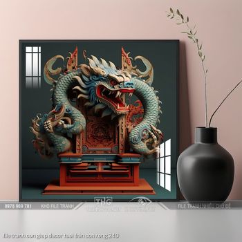 file tranh con giap decor tuoi thin con rong 240