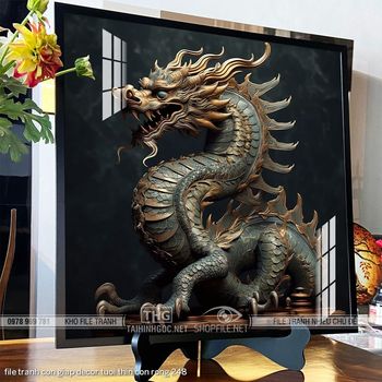 file tranh con giap decor tuoi thin con rong 248