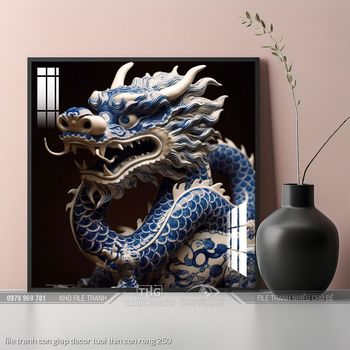 file tranh con giap decor tuoi thin con rong 250