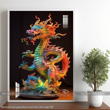 file tranh con giap decor tuoi thin con rong 251