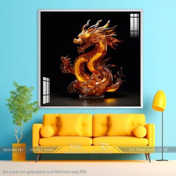 file tranh con giap decor tuoi thin con rong 259