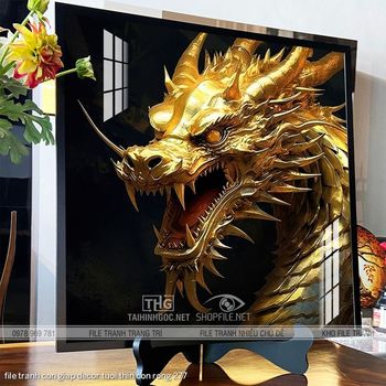 file tranh con giap decor tuoi thin con rong 277