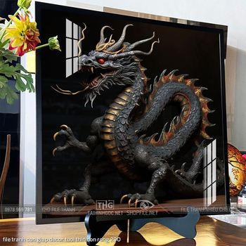 file tranh con giap decor tuoi thin con rong 290