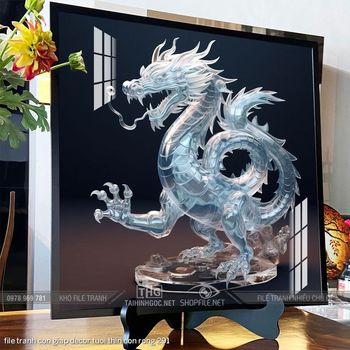 file tranh con giap decor tuoi thin con rong 291