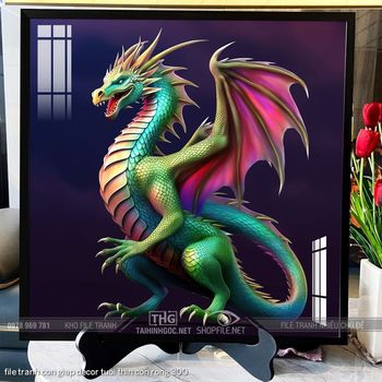 file tranh con giap decor tuoi thin con rong 300