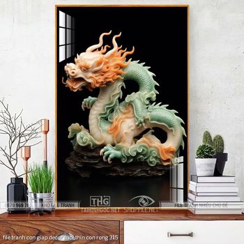 file tranh con giap decor tuoi thin con rong 315