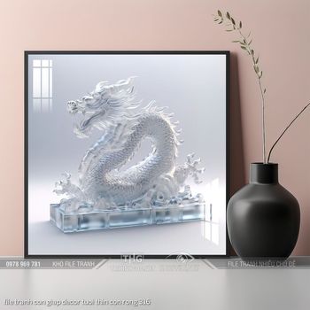 file tranh con giap decor tuoi thin con rong 316