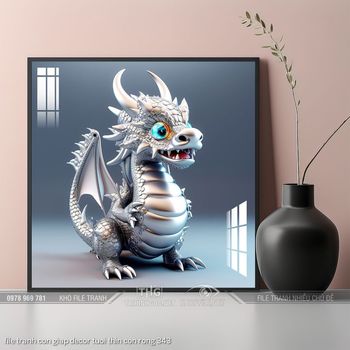file tranh con giap decor tuoi thin con rong 343