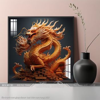 file tranh con giap decor tuoi thin con rong 360