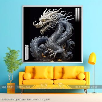 file tranh con giap decor tuoi thin con rong 391