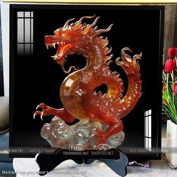 file tranh con giap decor tuoi thin con rong 407