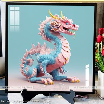 file tranh con giap decor tuoi thin con rong 410