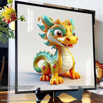 file tranh con giap decor tuoi thin con rong 411
