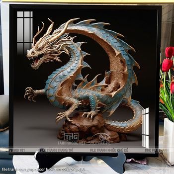 file tranh con giap decor tuoi thin con rong 416