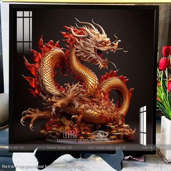 file tranh con giap decor tuoi thin con rong 430