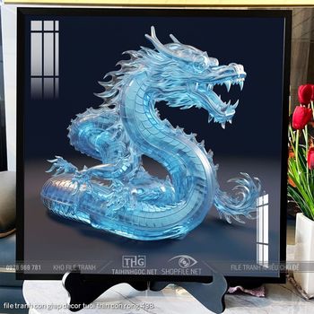 file tranh con giap decor tuoi thin con rong 438