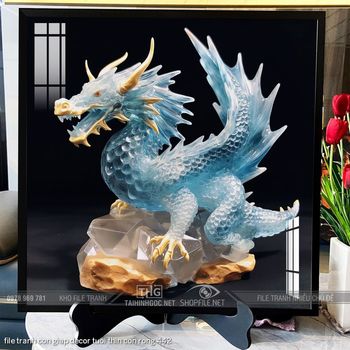 file tranh con giap decor tuoi thin con rong 442