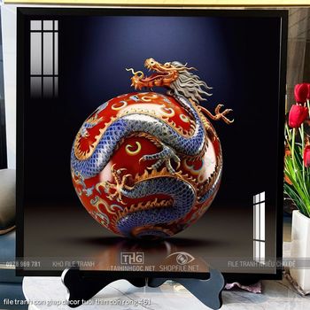 file tranh con giap decor tuoi thin con rong 461