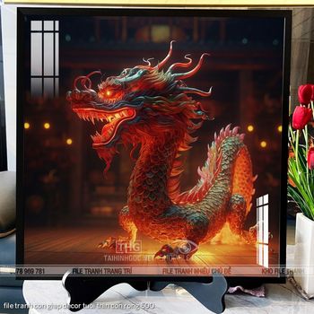 file tranh con giap decor tuoi thin con rong 500