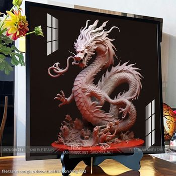 file tranh con giap decor tuoi thin con rong 550