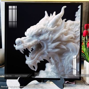 file tranh con giap decor tuoi thin con rong 551