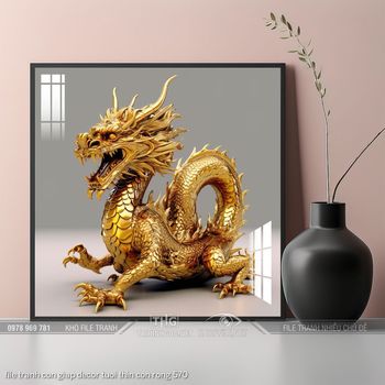 file tranh con giap decor tuoi thin con rong 570