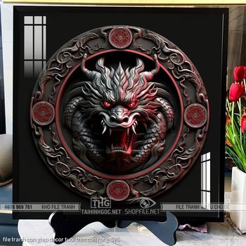 file tranh con giap decor tuoi thin con rong 576