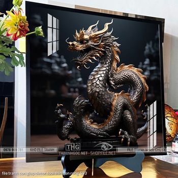 file tranh con giap decor tuoi thin con rong 593