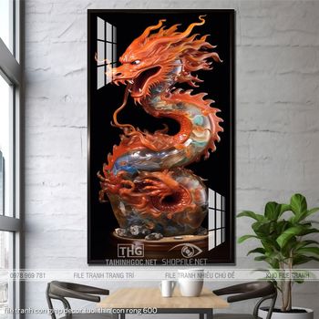 file tranh con giap decor tuoi thin con rong 600