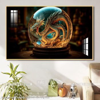 file tranh con giap decor tuoi thin con rong 605