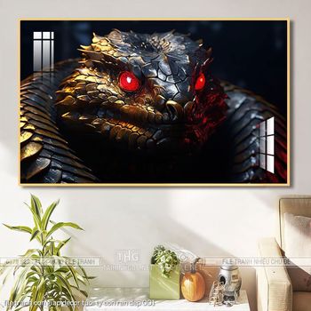 file tranh con giap decor tuoi ty con ran dep 001