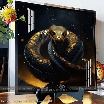 file tranh con giap decor tuoi ty con ran dep 004