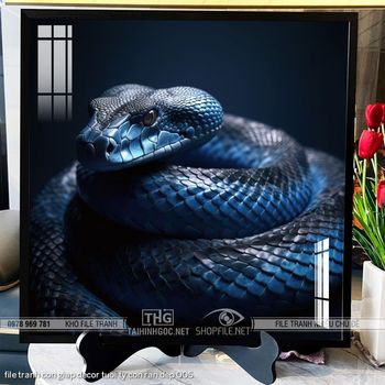 file tranh con giap decor tuoi ty con ran dep 005