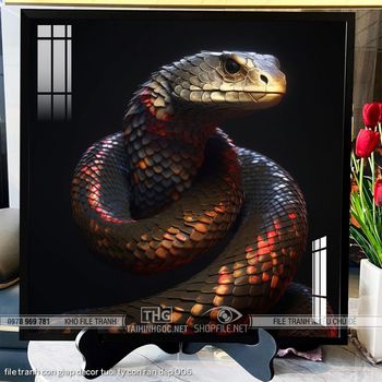 file tranh con giap decor tuoi ty con ran dep 006