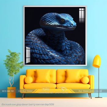 file tranh con giap decor tuoi ty con ran dep 009