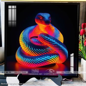 file tranh con giap decor tuoi ty con ran dep 011