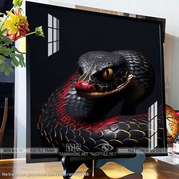 file tranh con giap decor tuoi ty con ran dep 016