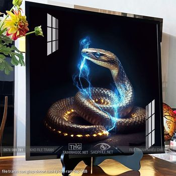 file tranh con giap decor tuoi ty con ran dep 018