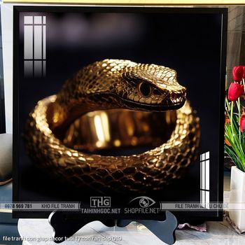 file tranh con giap decor tuoi ty con ran dep 019