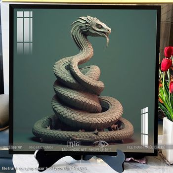 file tranh con giap decor tuoi ty con ran dep 020