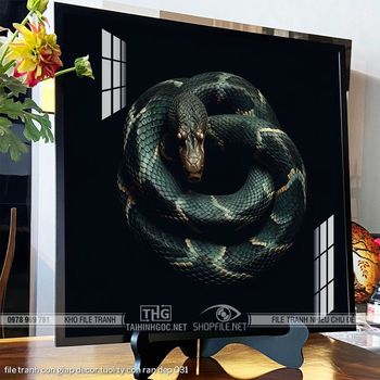 file tranh con giap decor tuoi ty con ran dep 031