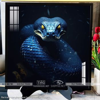 file tranh con giap decor tuoi ty con ran dep 033